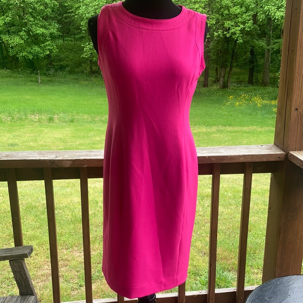Fuchsia pink bright pencil dress